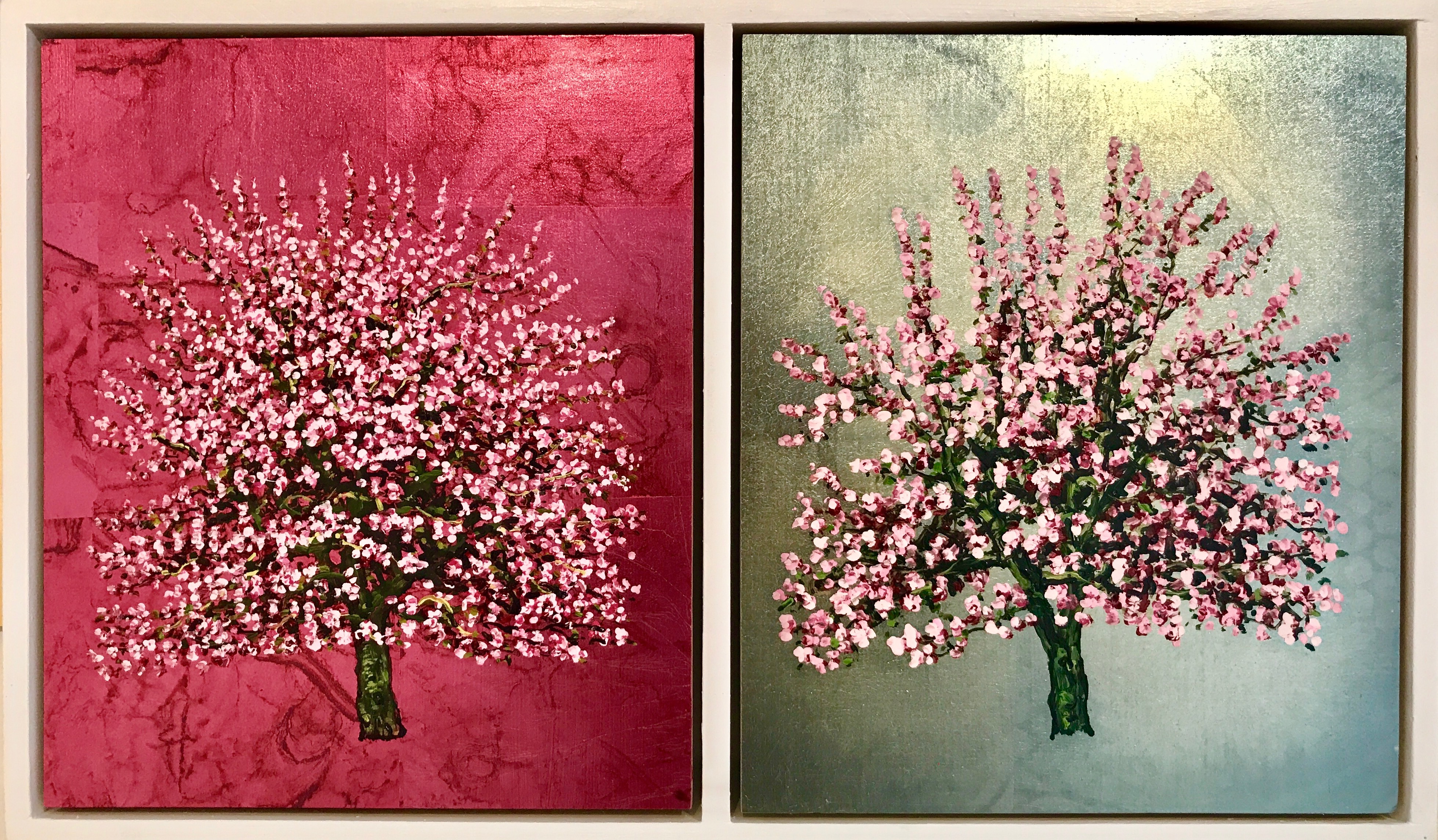 Oil on gold leaf